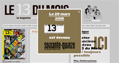 Desktop Screenshot of le13dumois.fr