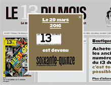 Tablet Screenshot of le13dumois.fr
